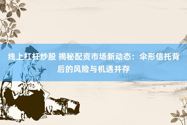 线上杠杆炒股 揭秘配资市场新动态：伞形信托背后的风险与机遇并存