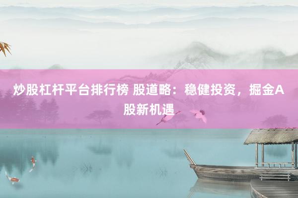 炒股杠杆平台排行榜 股道略：稳健投资，掘金A股新机遇
