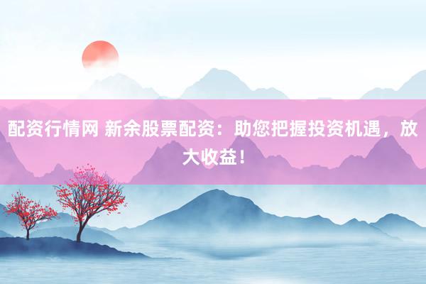 配资行情网 新余股票配资：助您把握投资机遇，放大收益！