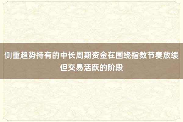 侧重趋势持有的中长周期资金在围绕指数节奏放缓但交易活跃的阶段