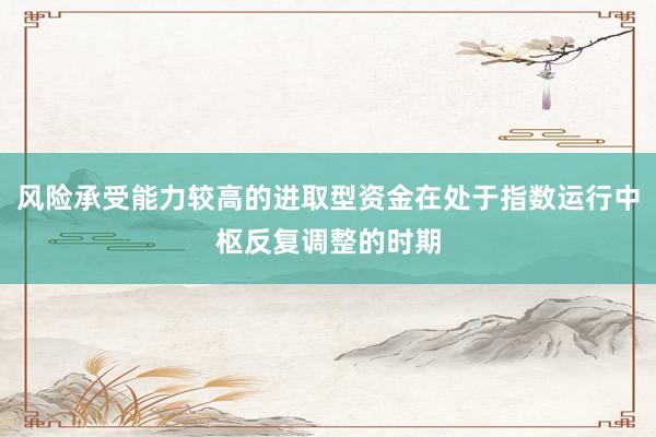 风险承受能力较高的进取型资金在处于指数运行中枢反复调整的时期
